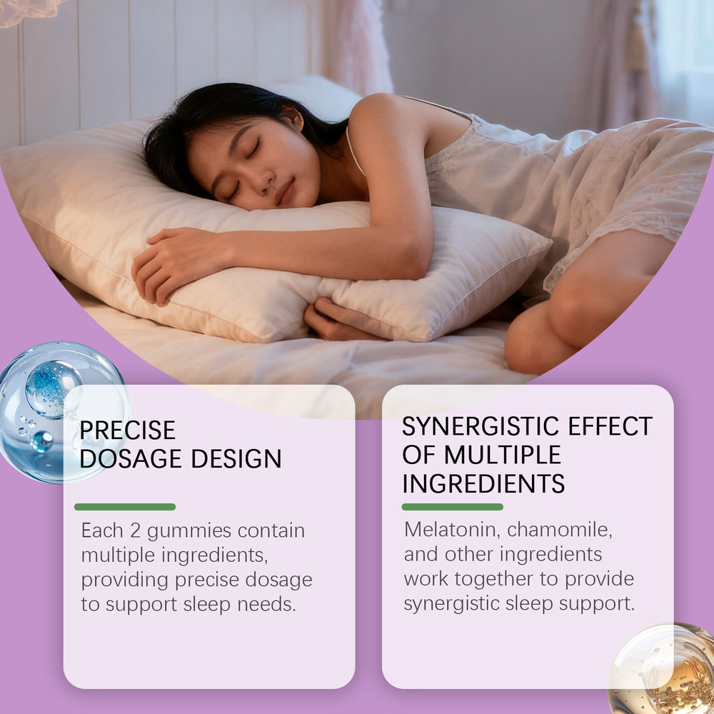 Sleep support gummies with melatonin