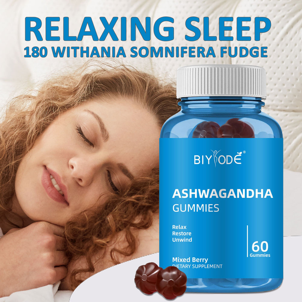 Ashwagandha relaxation gummies bottle