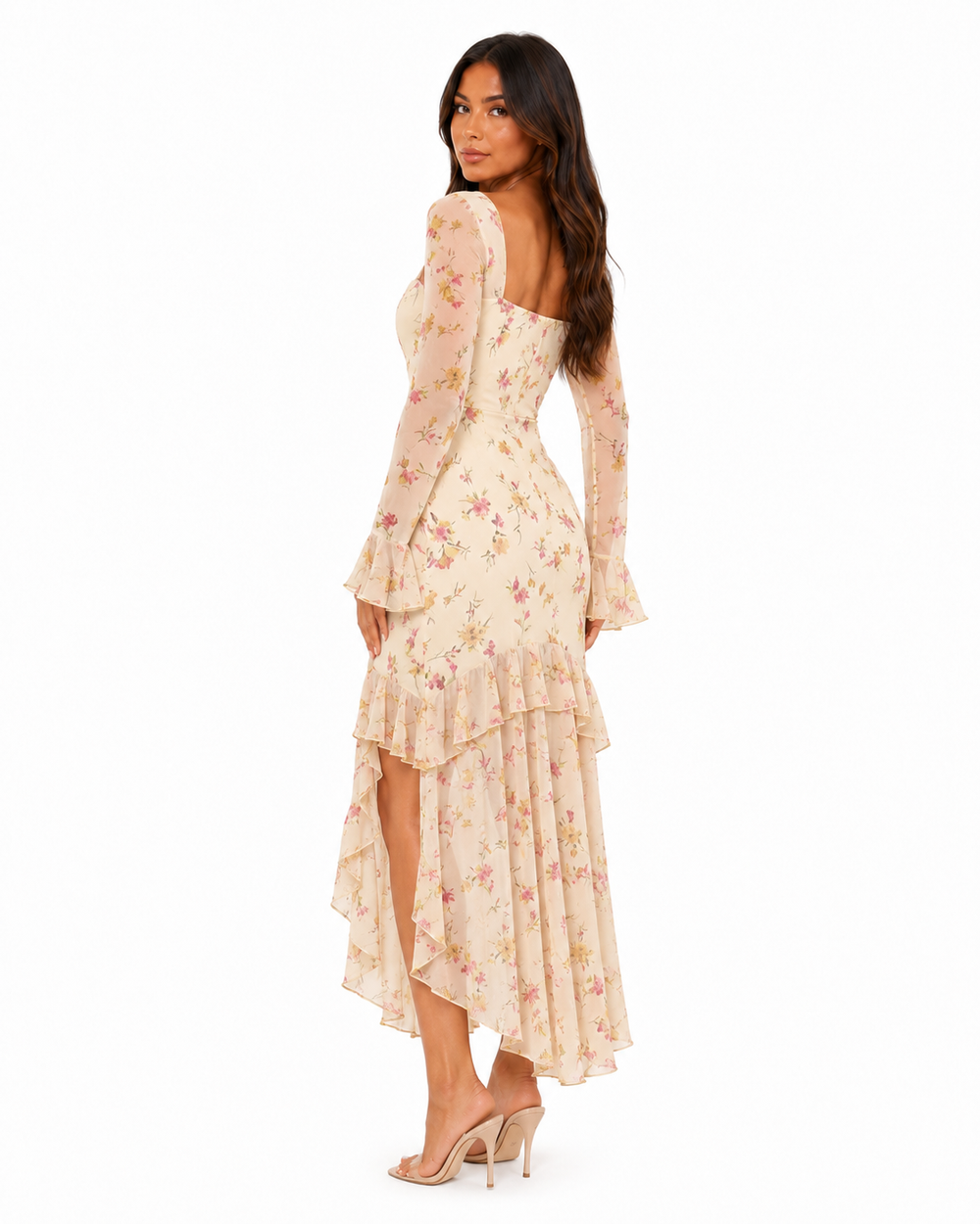 Selva Leopard-Print Fishtail Gown