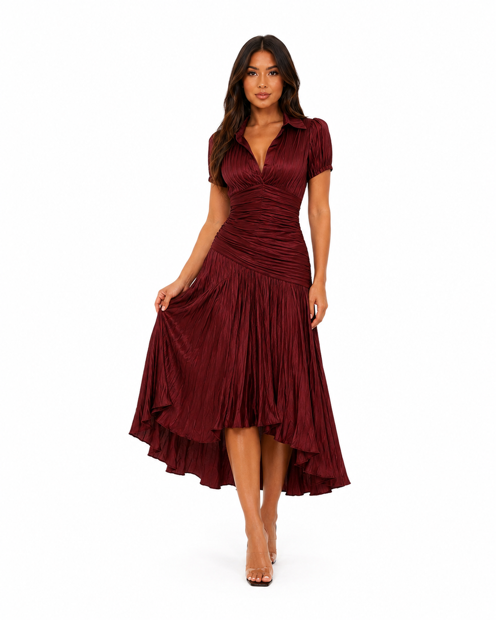 Alba Striped Shirt Day Dress