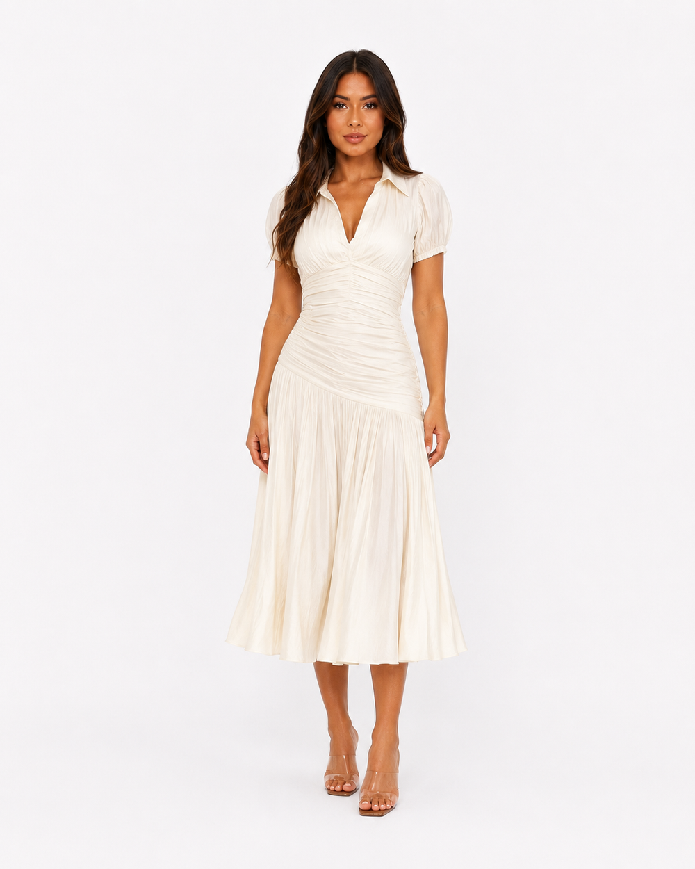 Alba Striped Shirt Day Dress