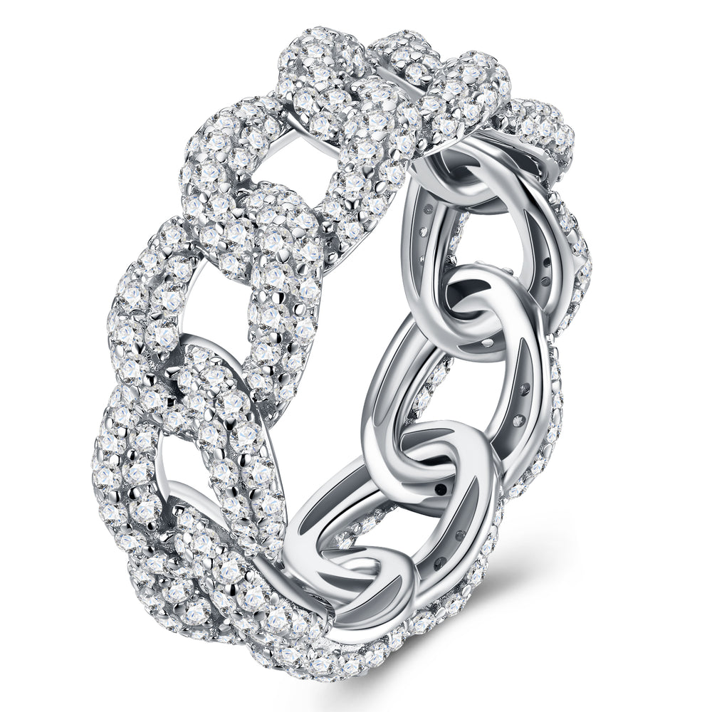 Pavé Moissanite Statement Ring