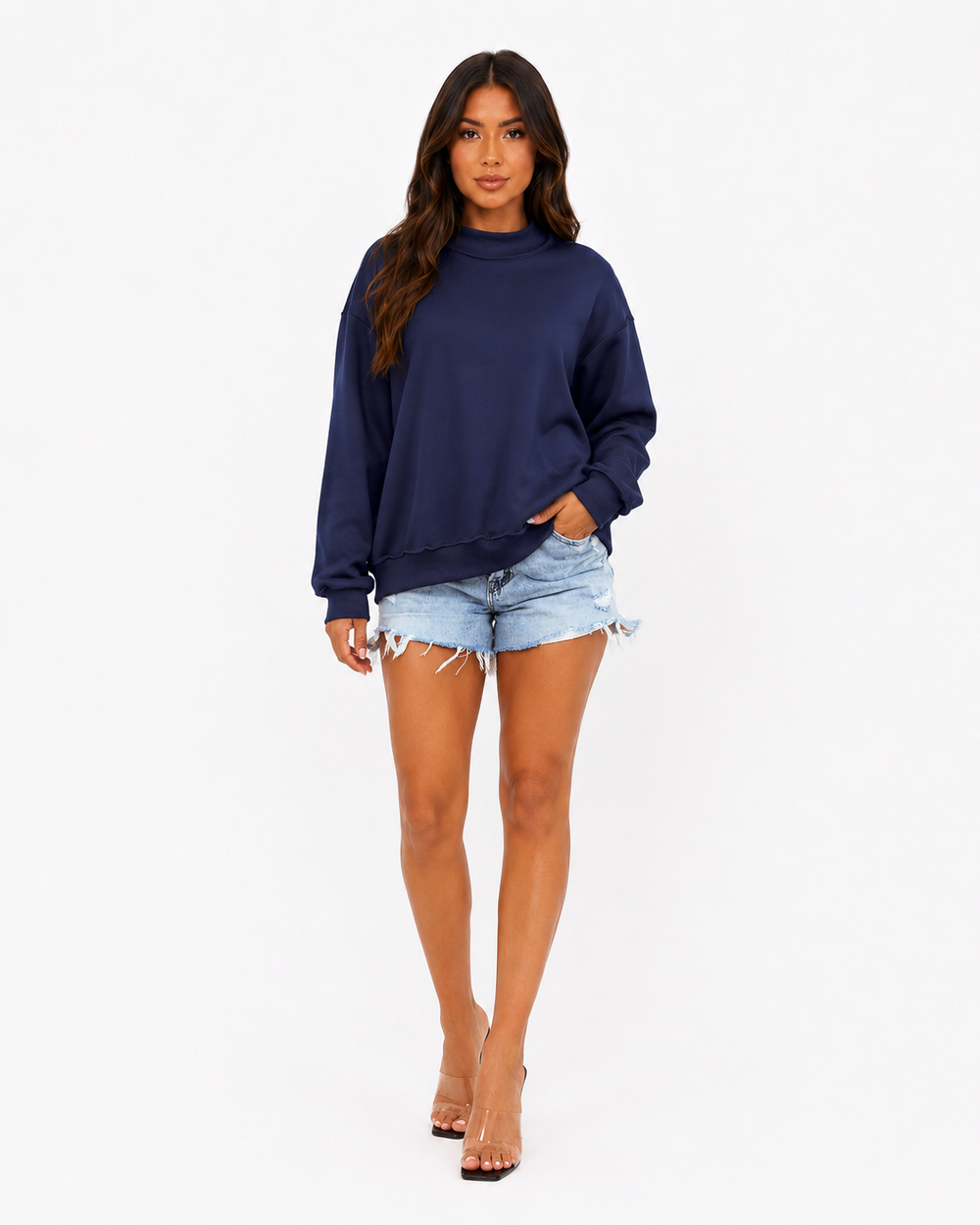 Brienne Relaxed Crew Sweatshirt