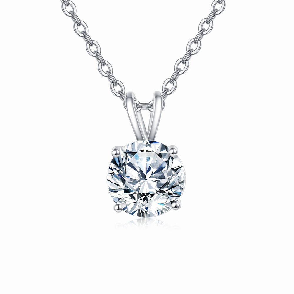 Solitaire Moissanite Pendant Necklace