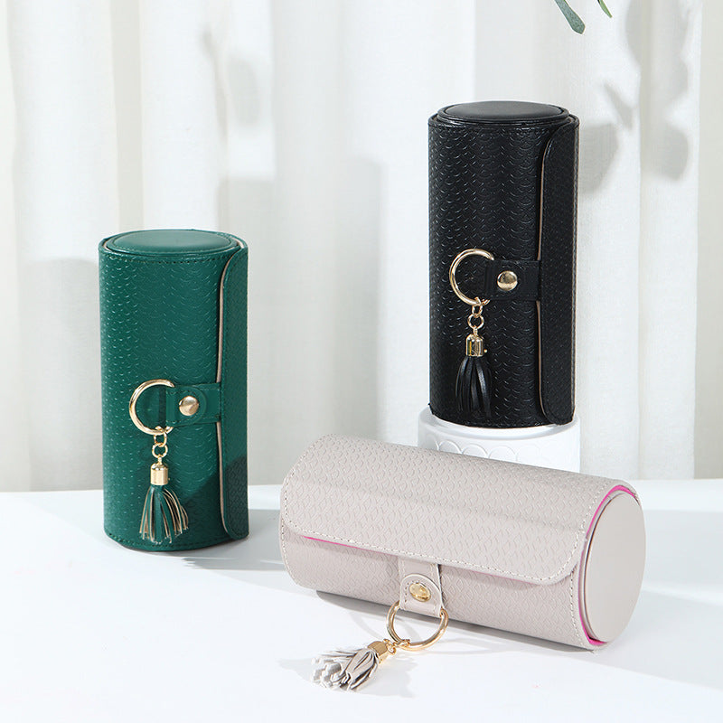 Three-tier travel jewelry box