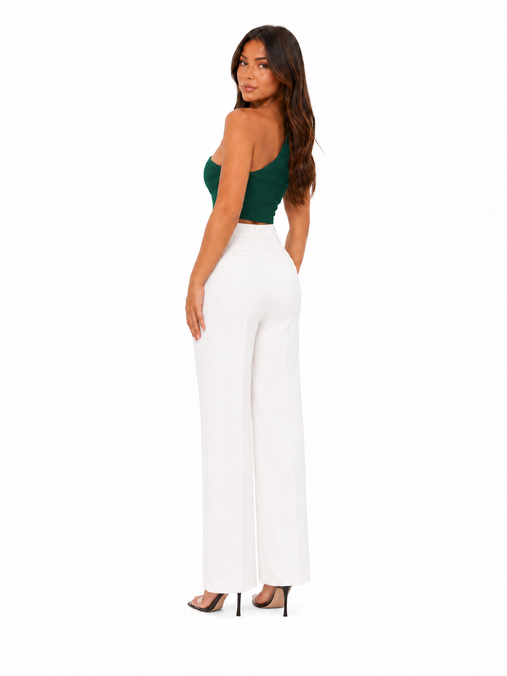 Asymmetric One-Shoulder Crop Top