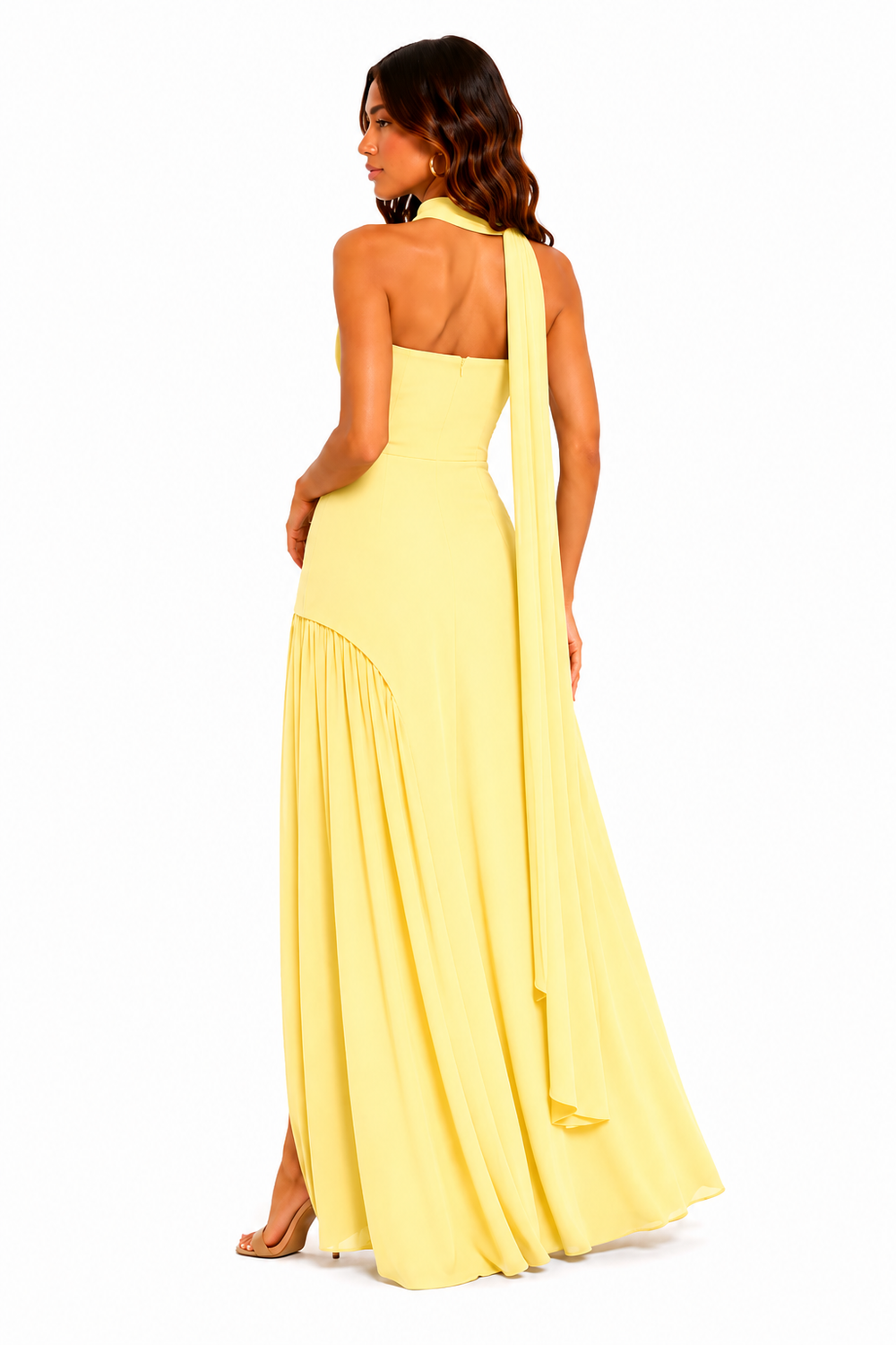 Maliyah Crepe Cherry Maxi Gown