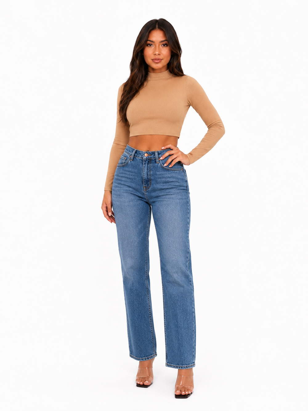 Selene Long-Sleeve Crop Tee