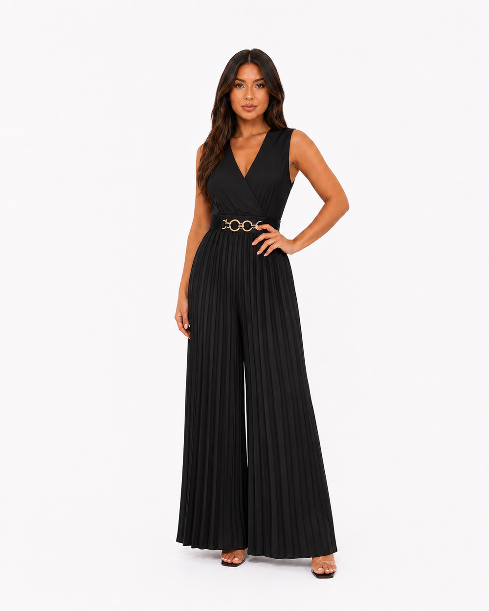 Soraya French V-Neck Jumpsuit