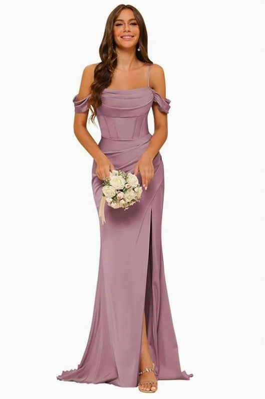 Aria Mermaid Strap Evening Gown