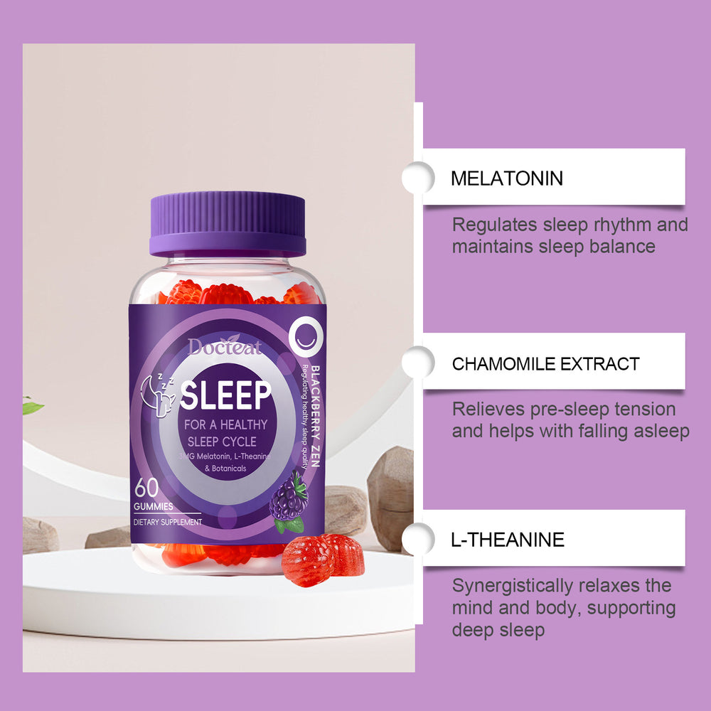 Sleep support gummies with melatonin