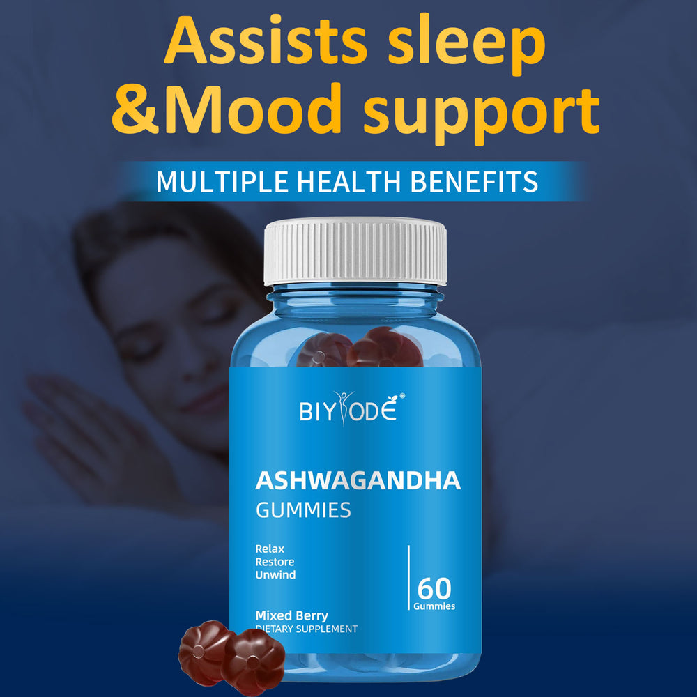 Ashwagandha relaxation gummies bottle