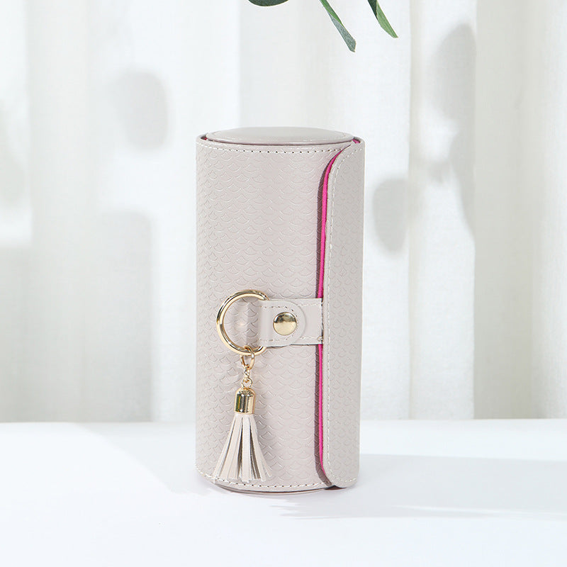 Three-tier travel jewelry box