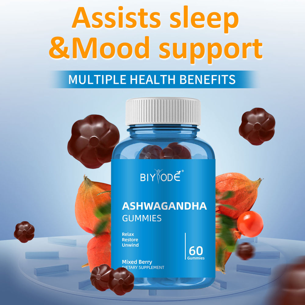 Ashwagandha relaxation gummies bottle