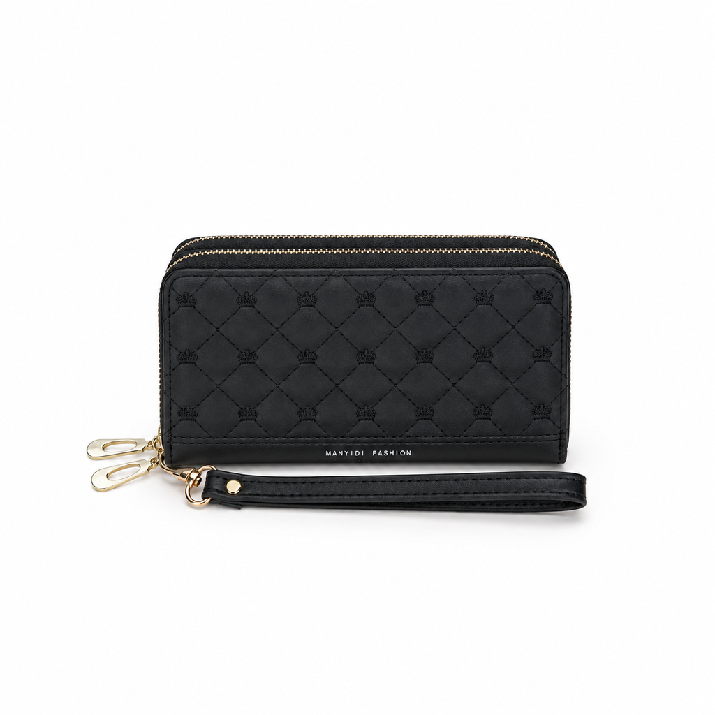 Madelyn Double-Zip Long Wallet Bag