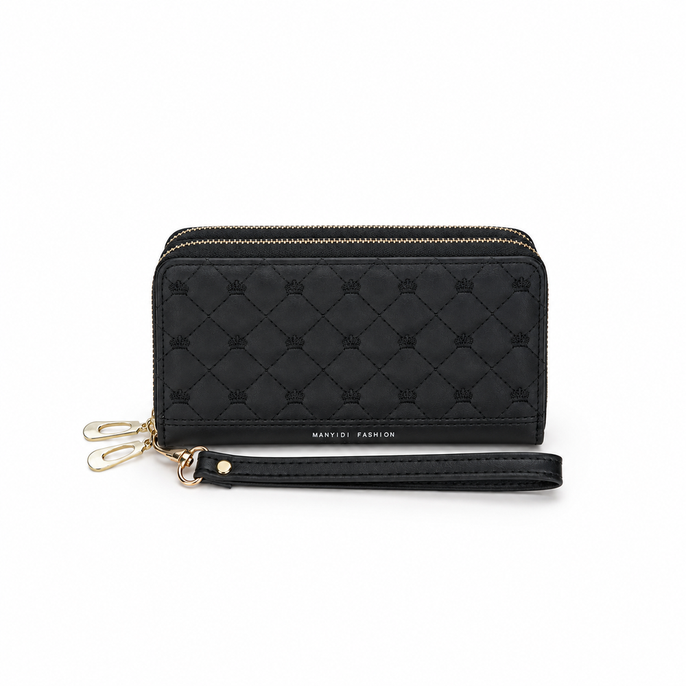 Madelyn Double-Zip Long Wallet Bag