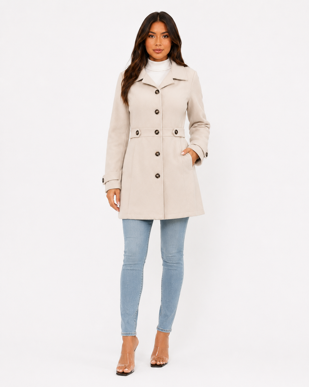 Atelier wool lapel coat