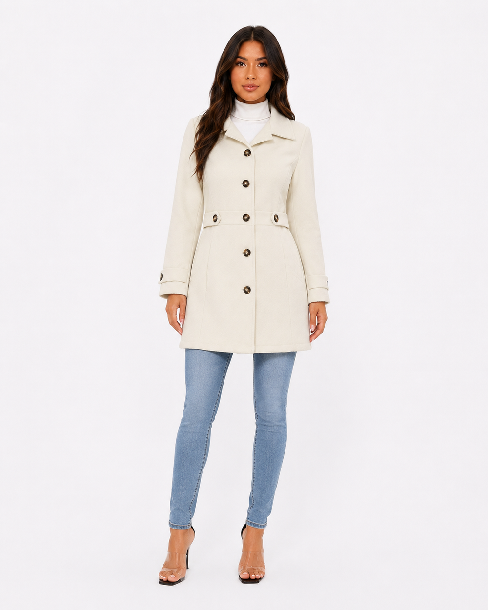 Atelier wool lapel coat