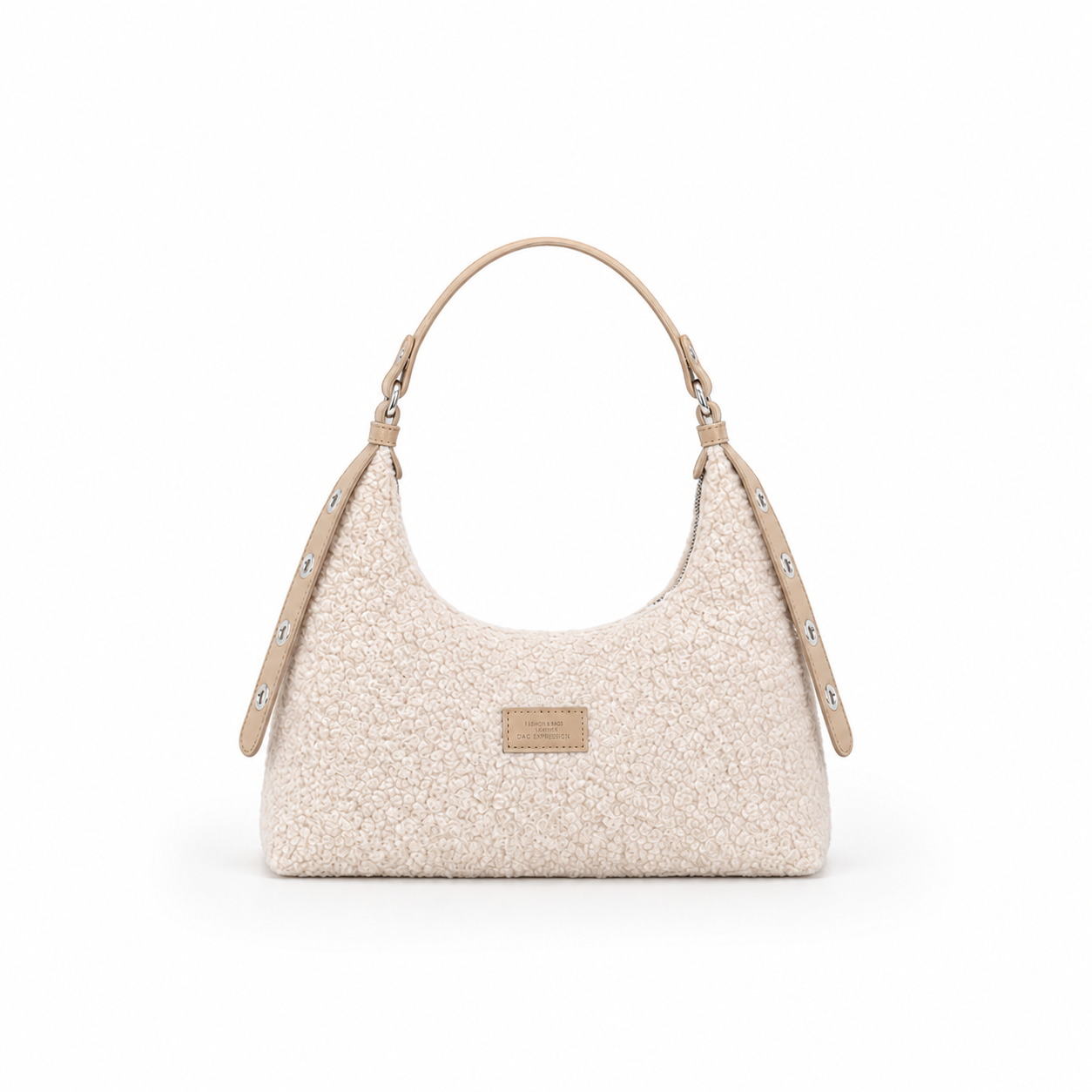 Faux Fur Baguette Shoulder Bag