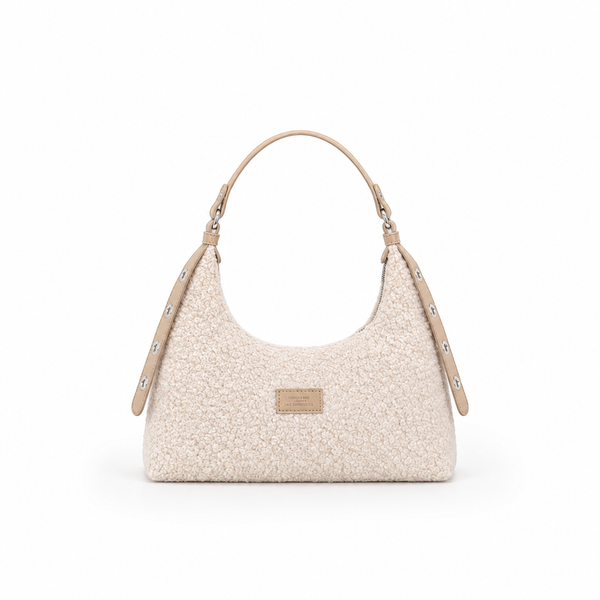 Faux Fur Baguette Shoulder Bag