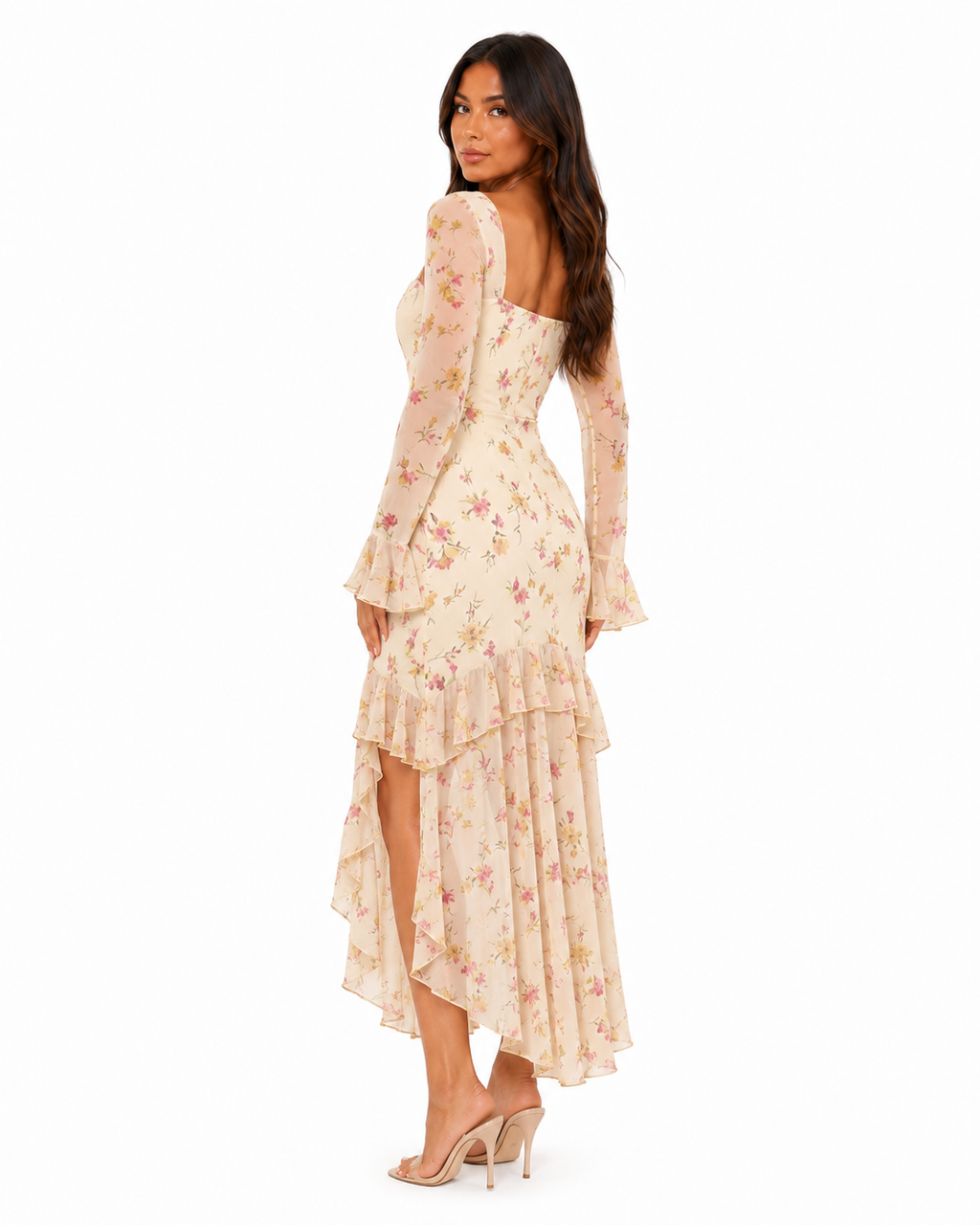 Selva Leopard-Print Fishtail Gown