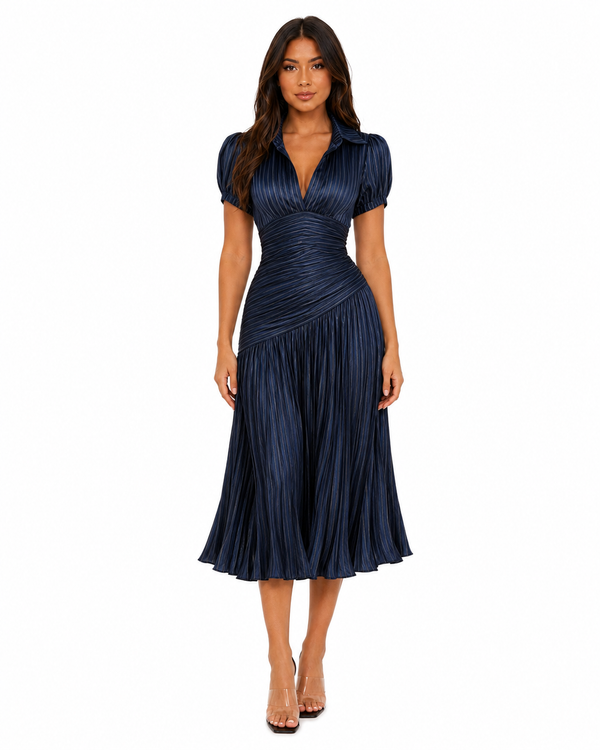 Alba Striped Shirt Day Dress