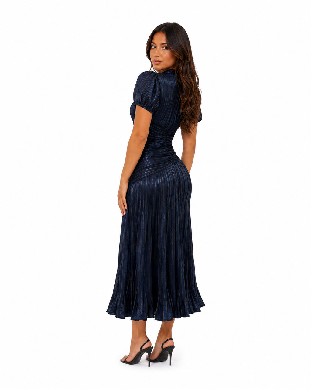 Alba Striped Shirt Day Dress
