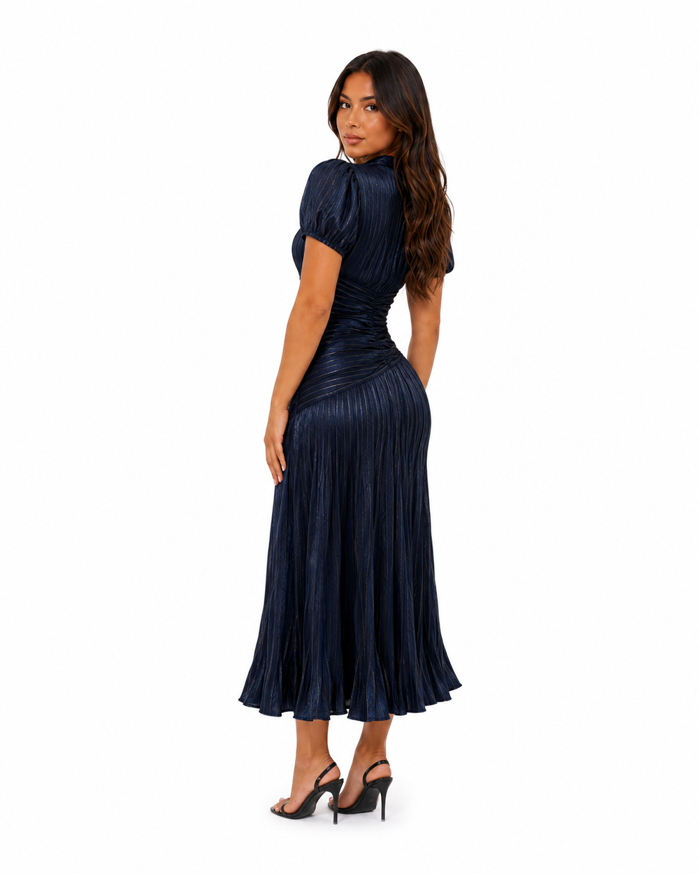 Alba Striped Shirt Day Dress