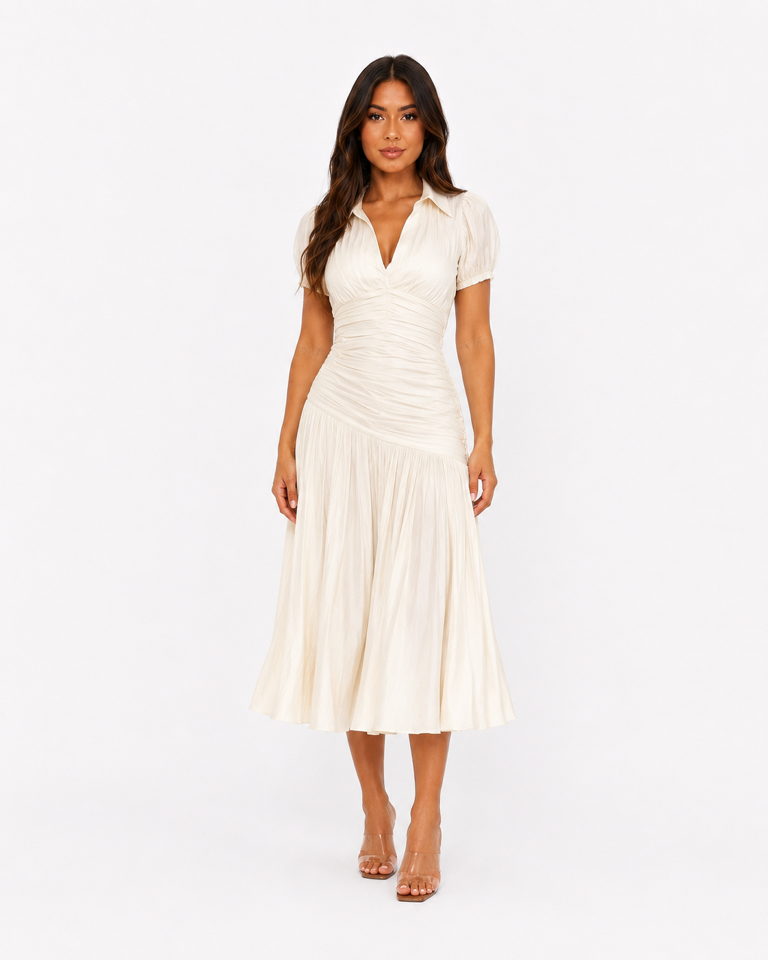 Alba Striped Shirt Day Dress