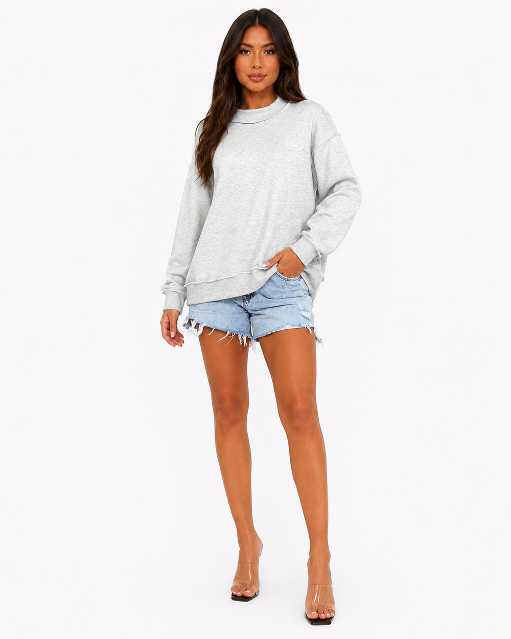 Brienne Relaxed Crew Sweatshirt