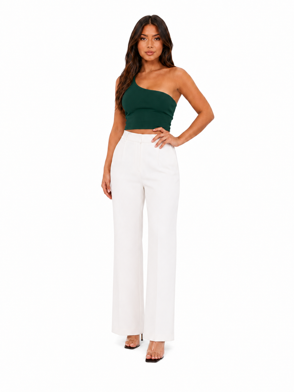 Asymmetric One-Shoulder Crop Top