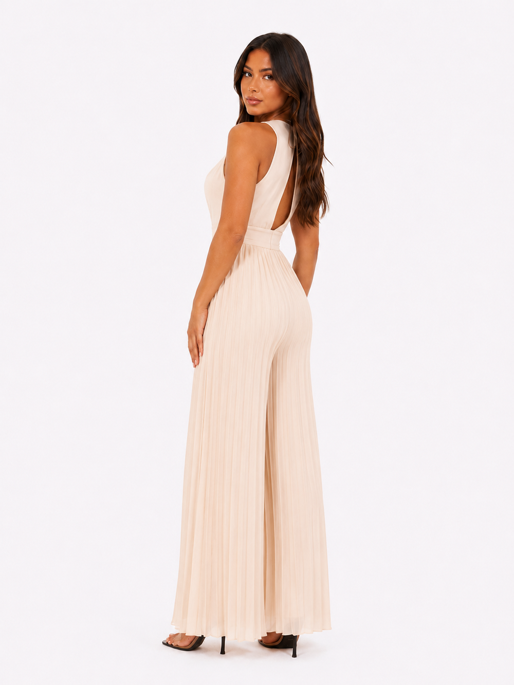 Soraya French V-Neck Jumpsuit
